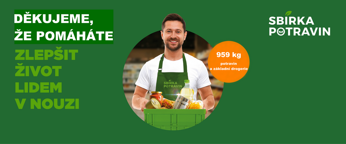 Sbirka potravin - poděkování Sbirka potravin - poděkování