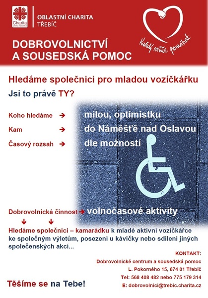 Hledáme společnici...