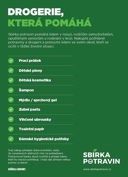 Drogerie, kt. pomáhá