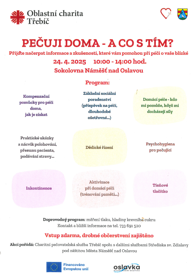 Pečuji doma 2025 - Náměšť 2025 - plakátek