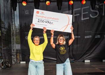 ČEZfest: Návštěvníci akce vyšlapali pro Centrum sv. Zdislavy přes 200 tisíc korun